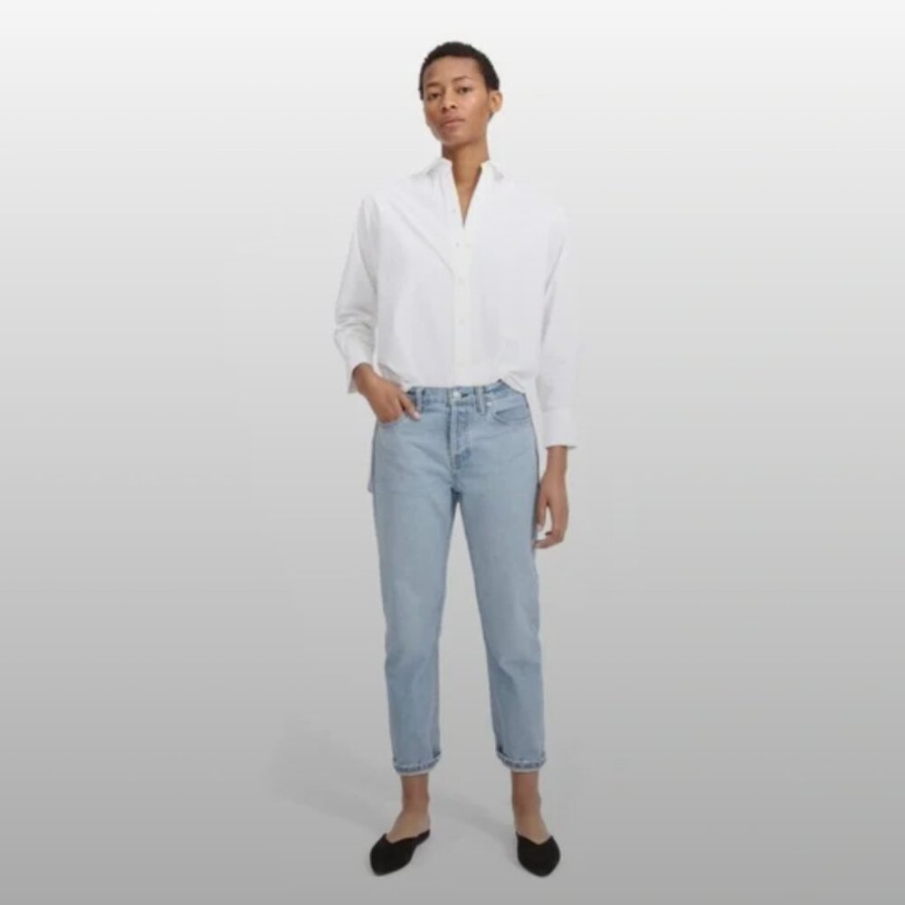 Everlane - Relaxed Boyfriend Jean - Size 25 - Vintage Sky Blue